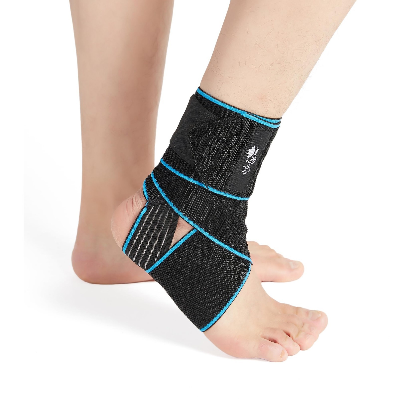 Adjustable Compression Ankle Support Brace 2 Pack for Sports Protection, Unisex