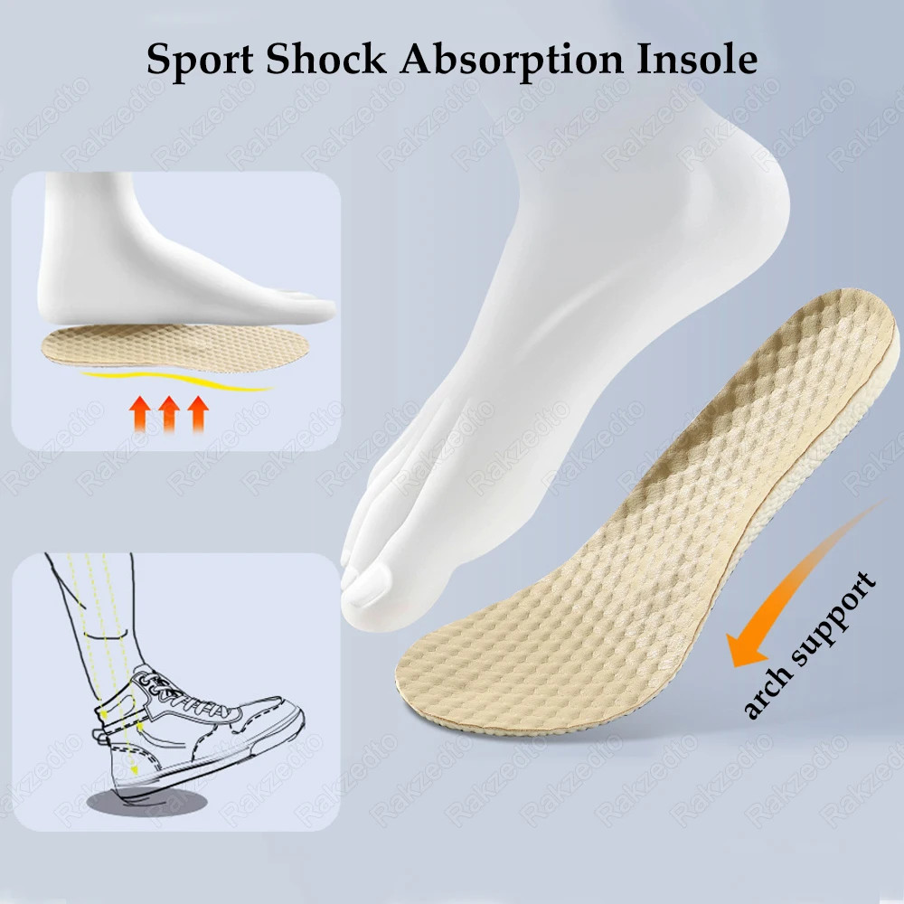 Sport Shock Absorbing Insoles for Basketball Running Shoes Inserts Man Woman Com