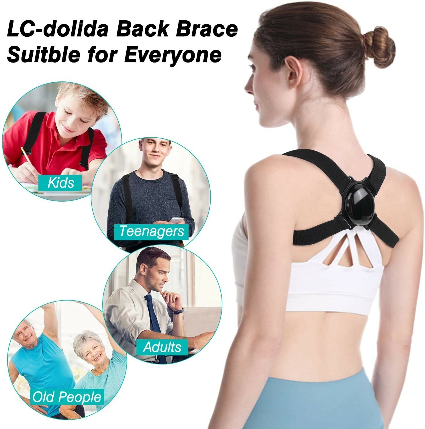 Posture Corrector for Kids Men Women- Smart Posture Back Shoulder Brace – New