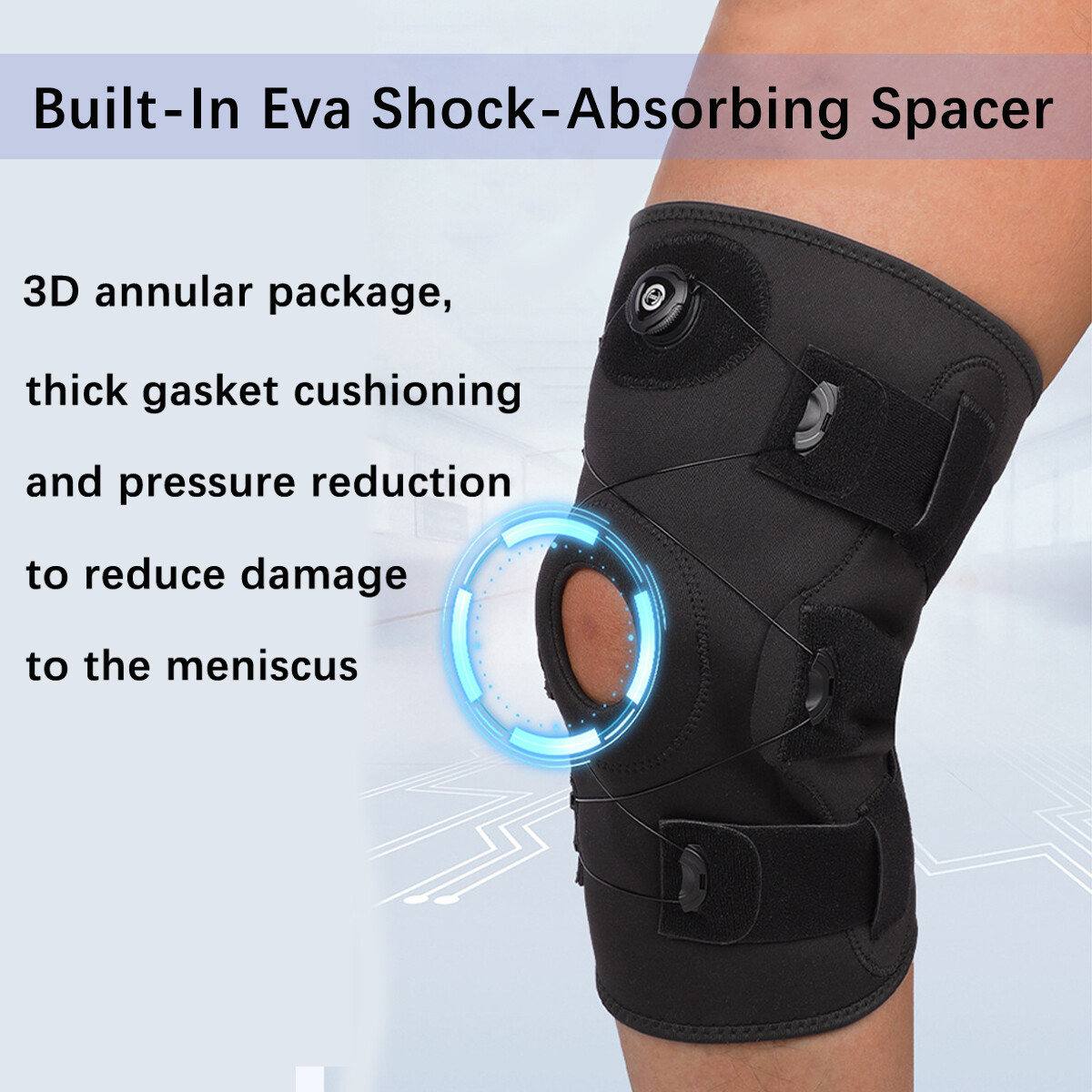 Knee Sleeves Compression Brace Support Joint Injury Patella Arthritis Pain Sport