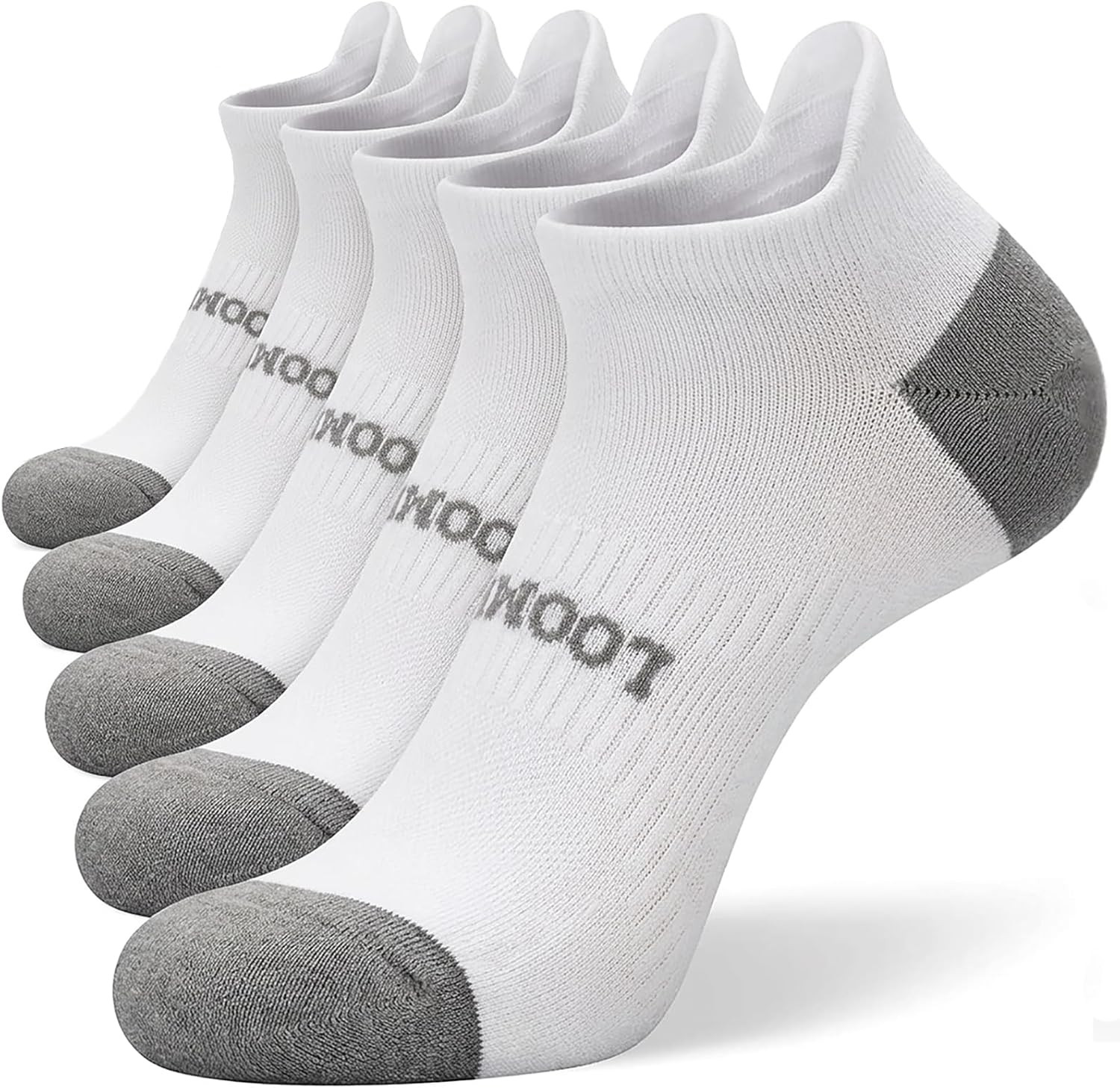 Compression Ankle Socks for Men & Women, Athletic Socks with Arch Support, Light