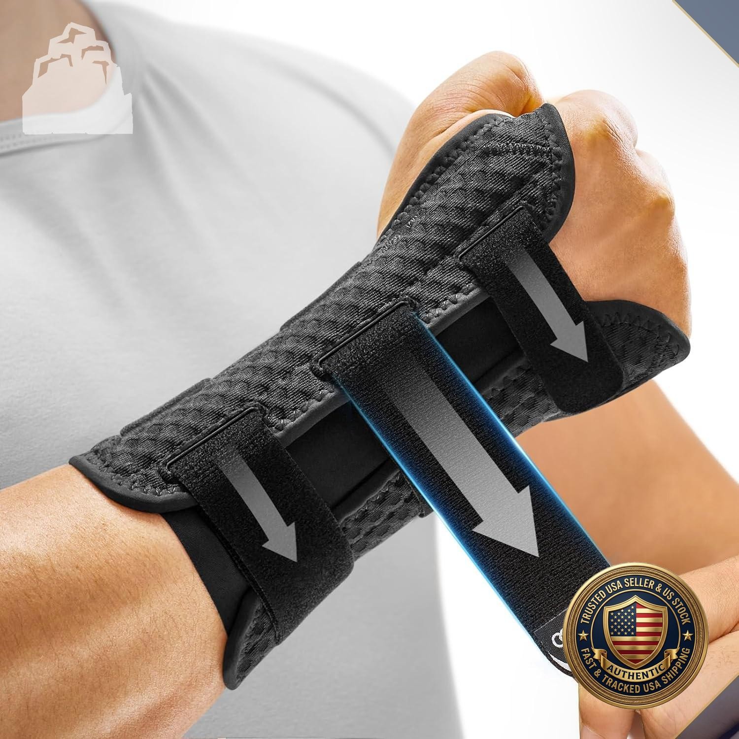 Reversible Wrist Brace Carpal Tunnel Night Support Left Right Hand Splint