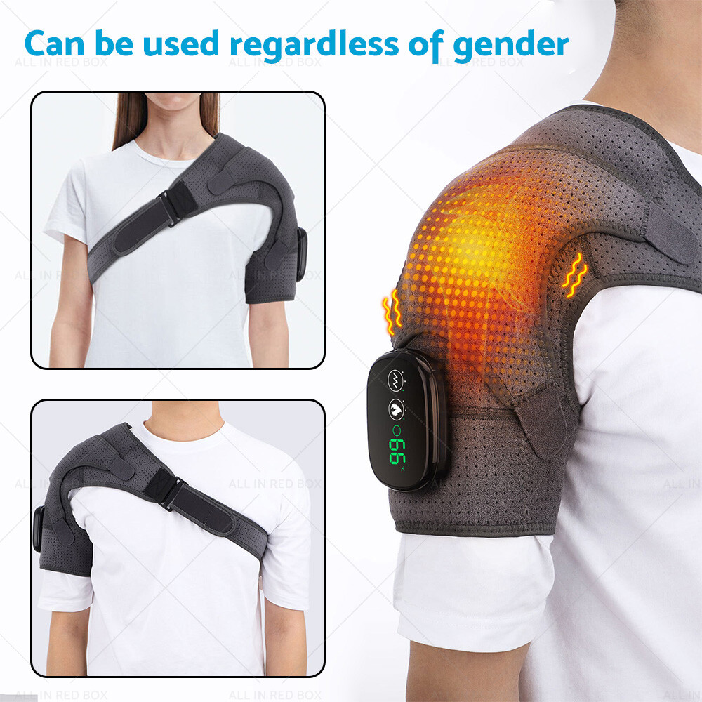 Heated Shoulder Brace Massage Rotator Cuff Support Suitable for Universal