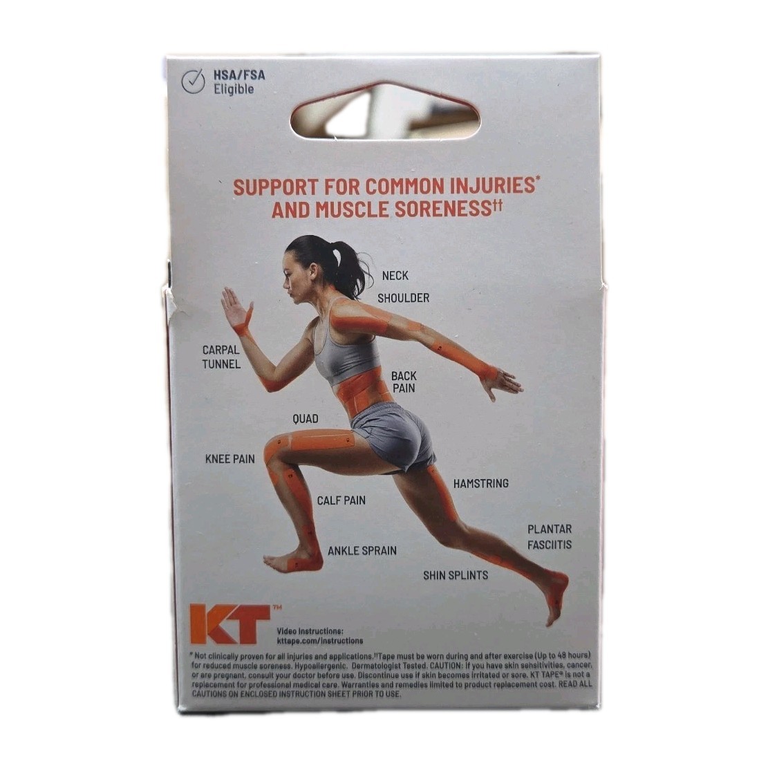 KT Tape Pro Elastic Sports Tape 20 Pro Strips (2″x10″) Stealth Beige