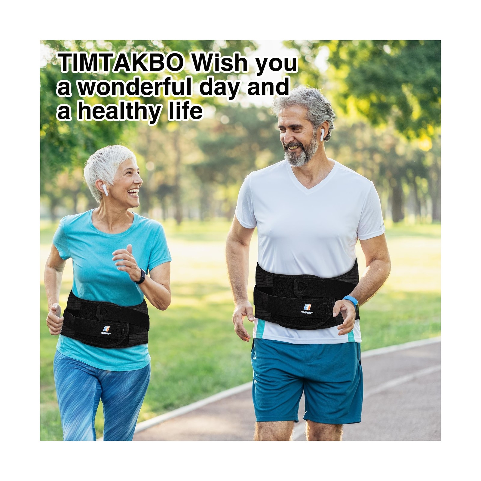 TIMTAKBO Wide and Strong Back Brace for Lower Back Pain Relief,Back Support B…