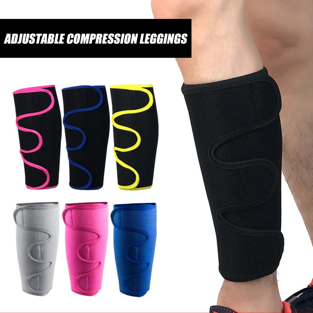 Adjustable Splint Support Leg Calf Brace Shin Compression Muscle Swelling Wrap