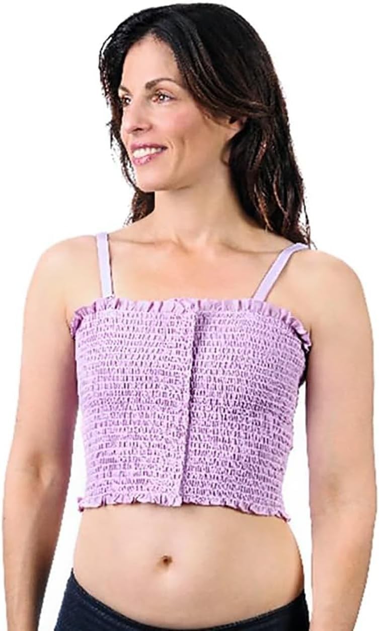 Expand-a-Band Breast Binder With Dri Release, Lined (Lavender Floral, XXX-Lar…