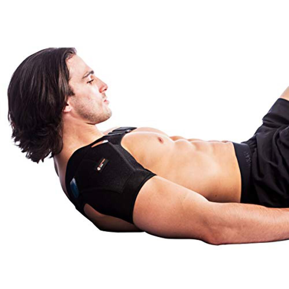 Copper Joe Adjustable Shoulder Brace Rotator Cuff Tendonitis Support Men Women