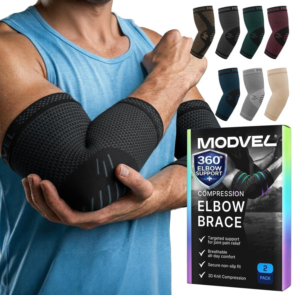 2 Pack Elbow Brace for Tendonitis and Tennis Elbow Brace for Women and Men, Elbo
