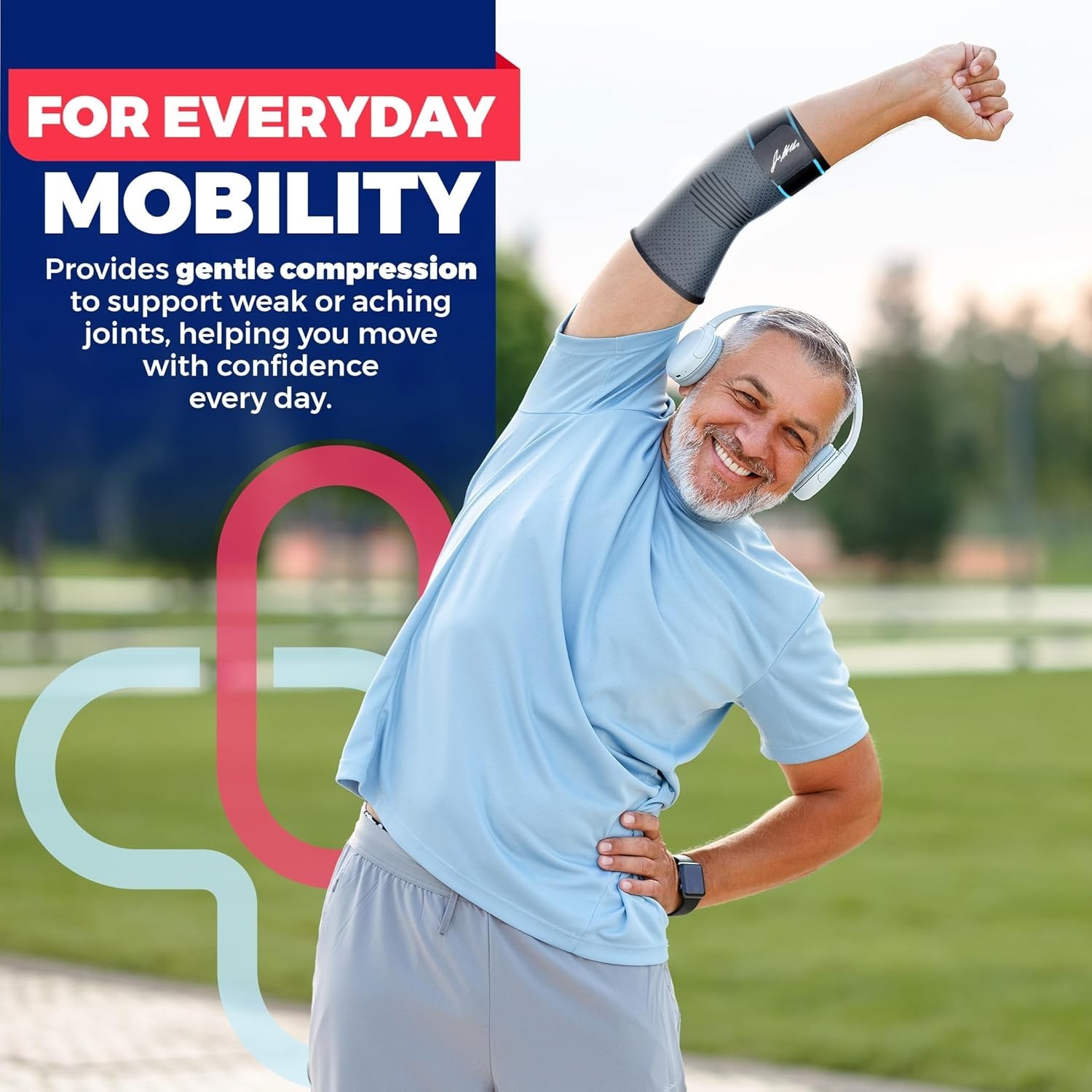 Adjustable Elbow Pad Brace – Tendonitis BursitisTennis Elbow: Pain Relief (M)