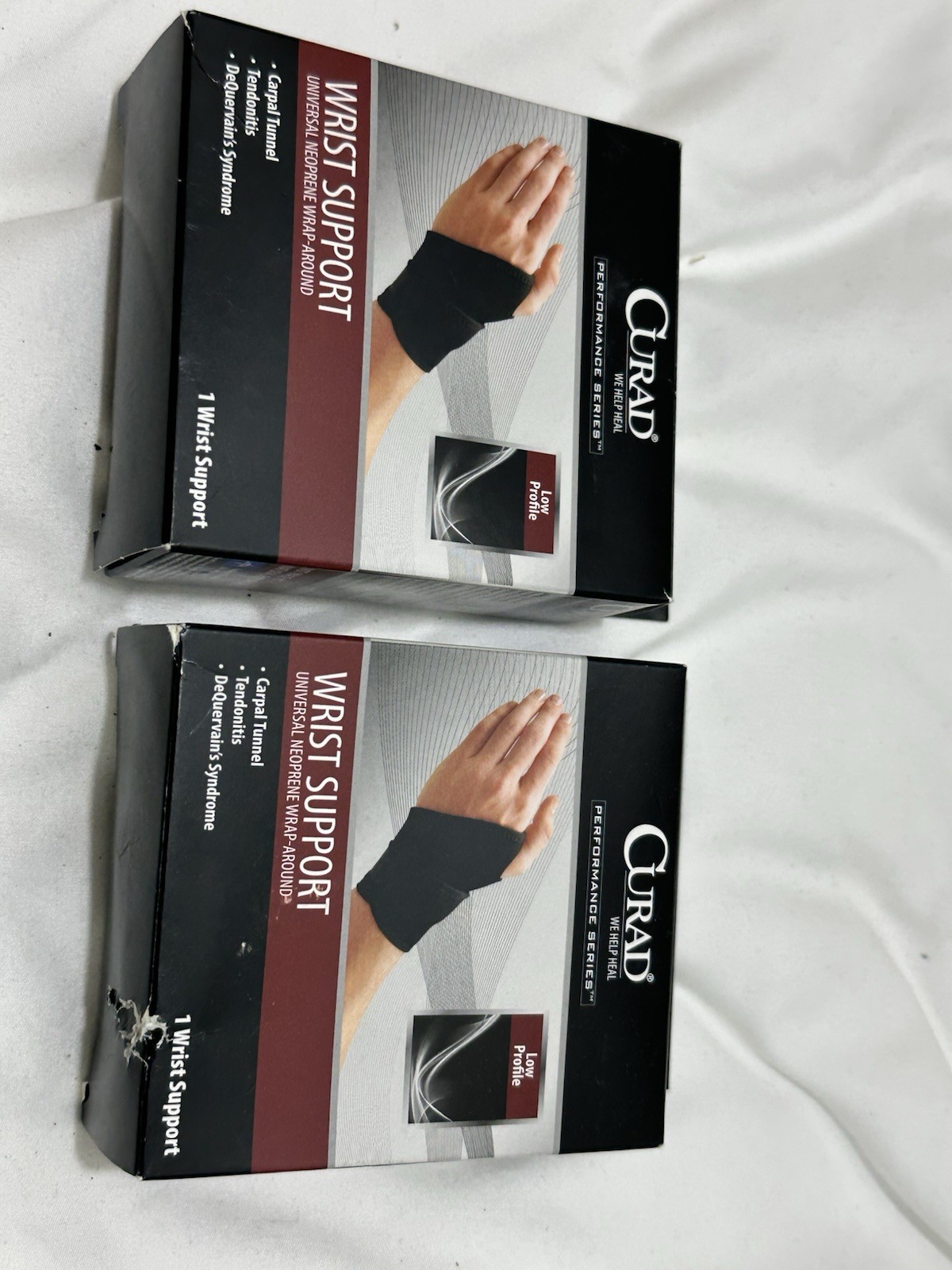 Curad Performance Series Wrist Support Neoprene New Box Broke