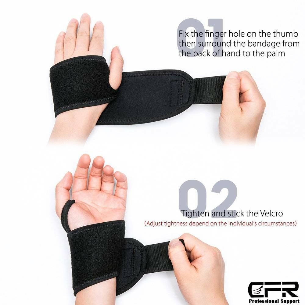 Copper Wrist Brace Compression Gloves Carpal Tunnel Support Hand Arthritis Strap