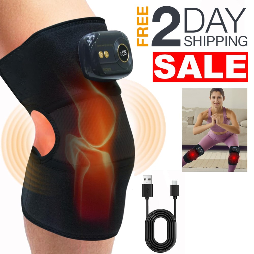 Rodillera Para Dolor Masajeador De Rodillas Hombro y Brazo Con Calor Recargables