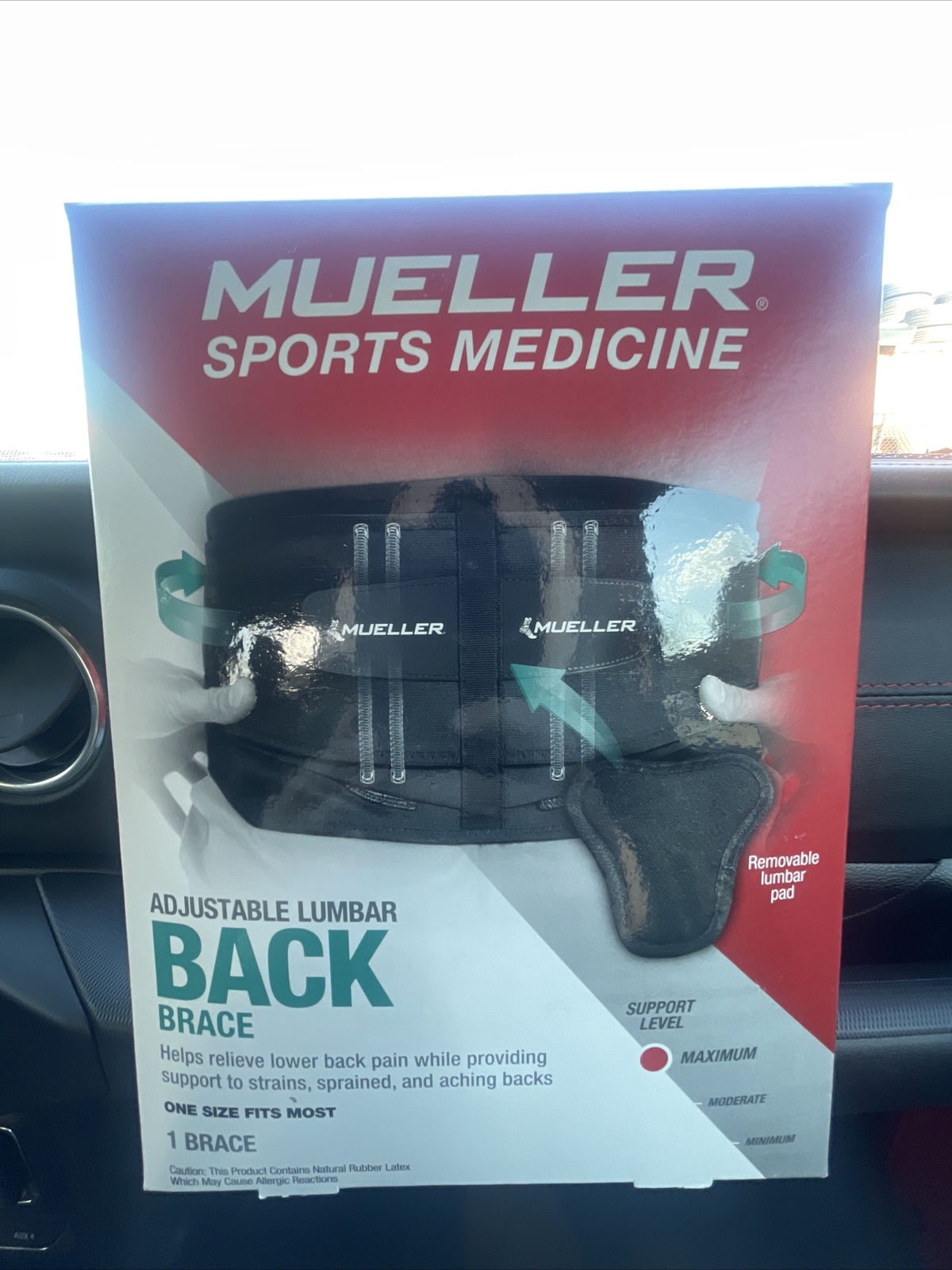 Mue/Sprt Lumbar Back Brace Adj,Size 1CT,Mueller Sport Adjustable Lumb