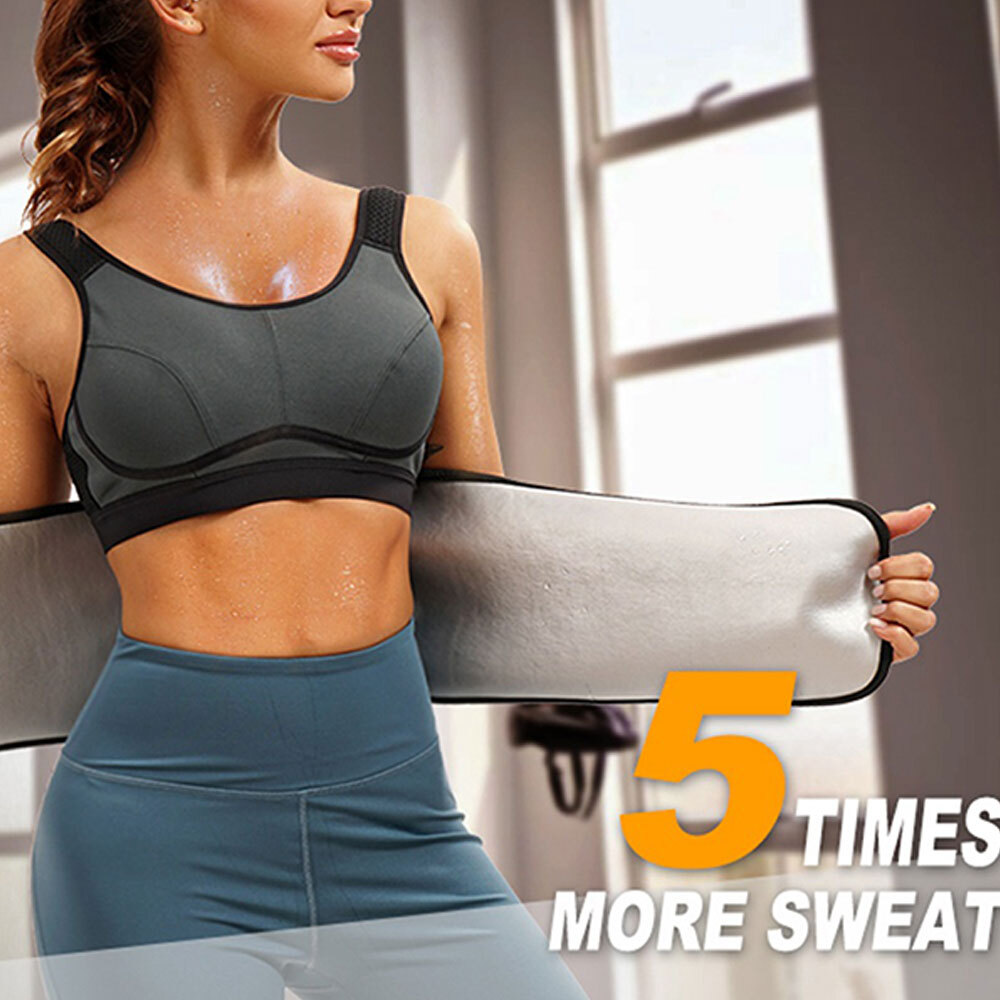 Men Sweat Waist Trainer Abdomen Reducer Sauna Body Shaper Trimmer Belly Belt