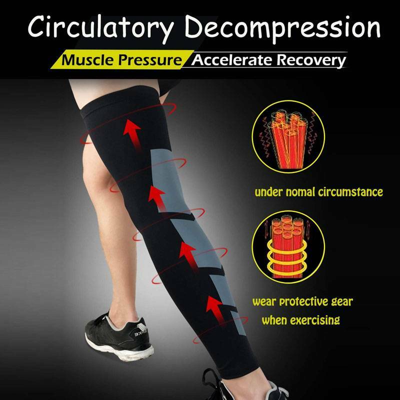 Compression Socks Knee Calf Support Leg Thigh Long Sleeves Stockings Men Women