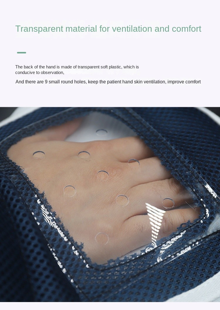 Restraint Gloves Zipper opening Mesh Breathable Anti-scratch Anti-extubation
