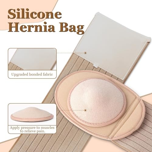 Hernia Belt for Women and Men, Umbilical Hernia Belt with Compression Pad,