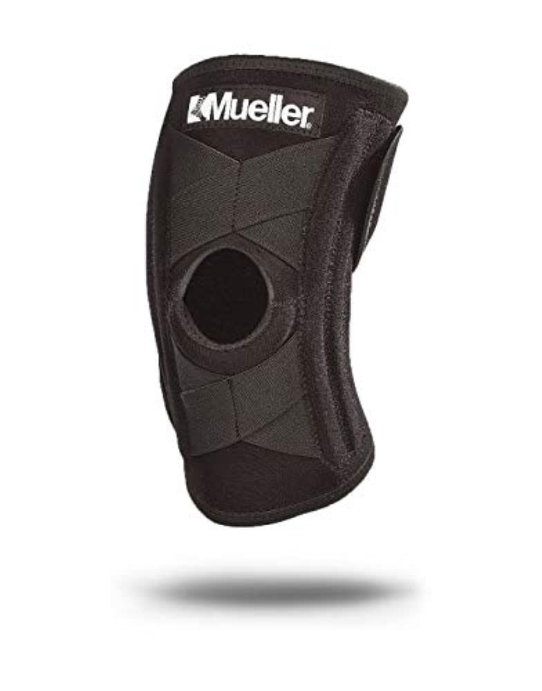 Mueller Self Adjusting Knee Stabilizer, Black, One Size Fits Most