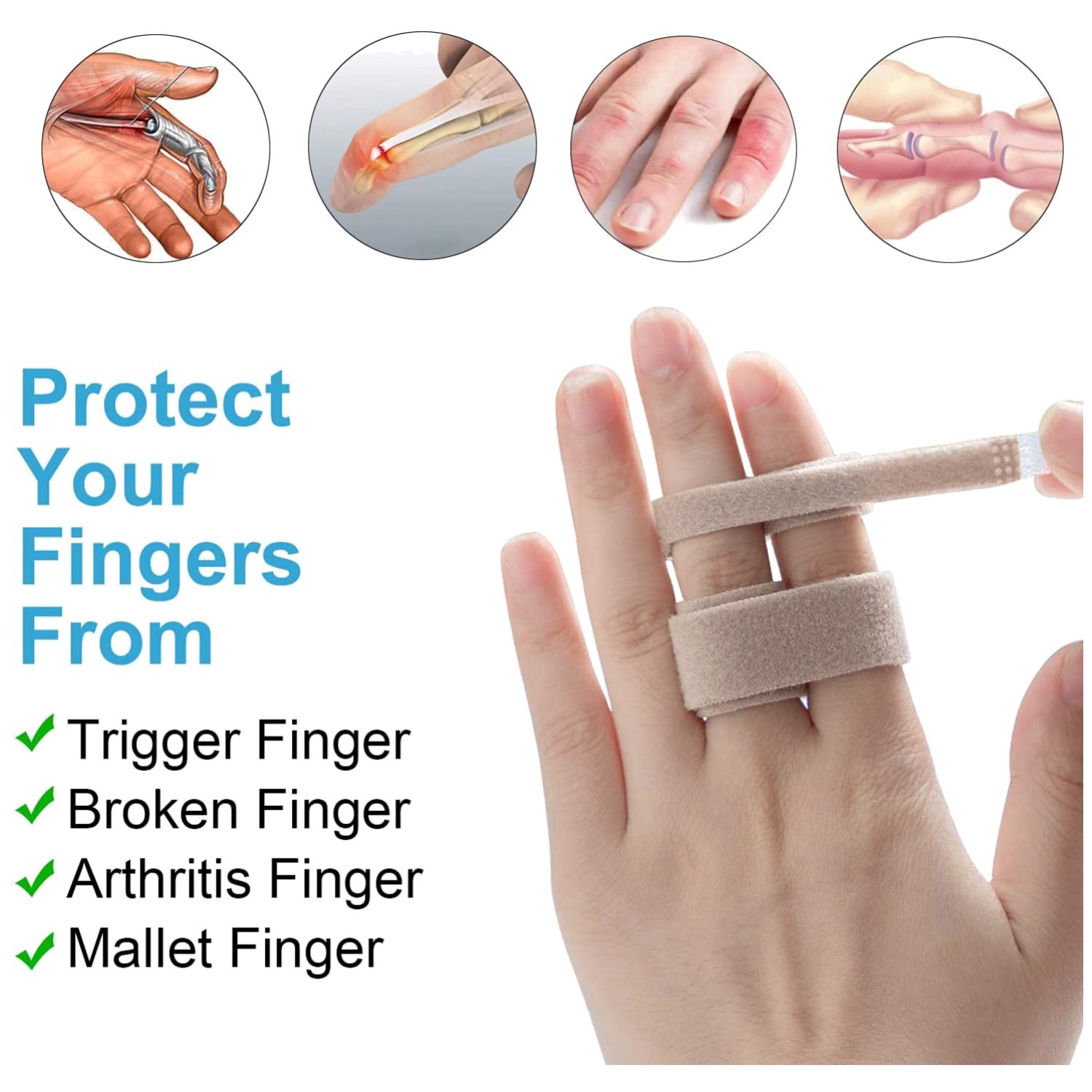 Finger Buddy Wraps – Finger Loops Tape Set for Quick Healing