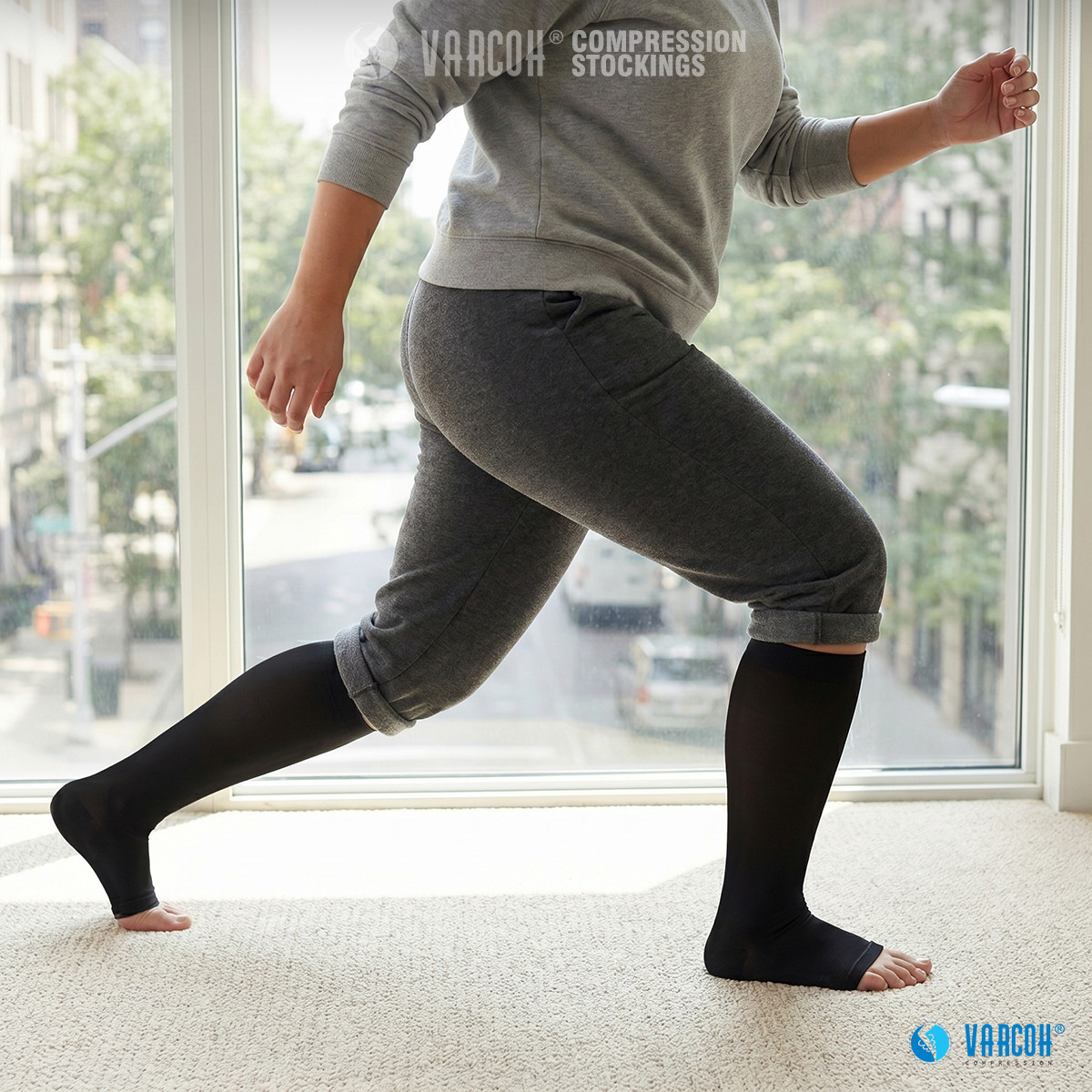 Medical Compression Socks Firm 30-40 mmHg Surgery Recovery Edema Swelling Relief
