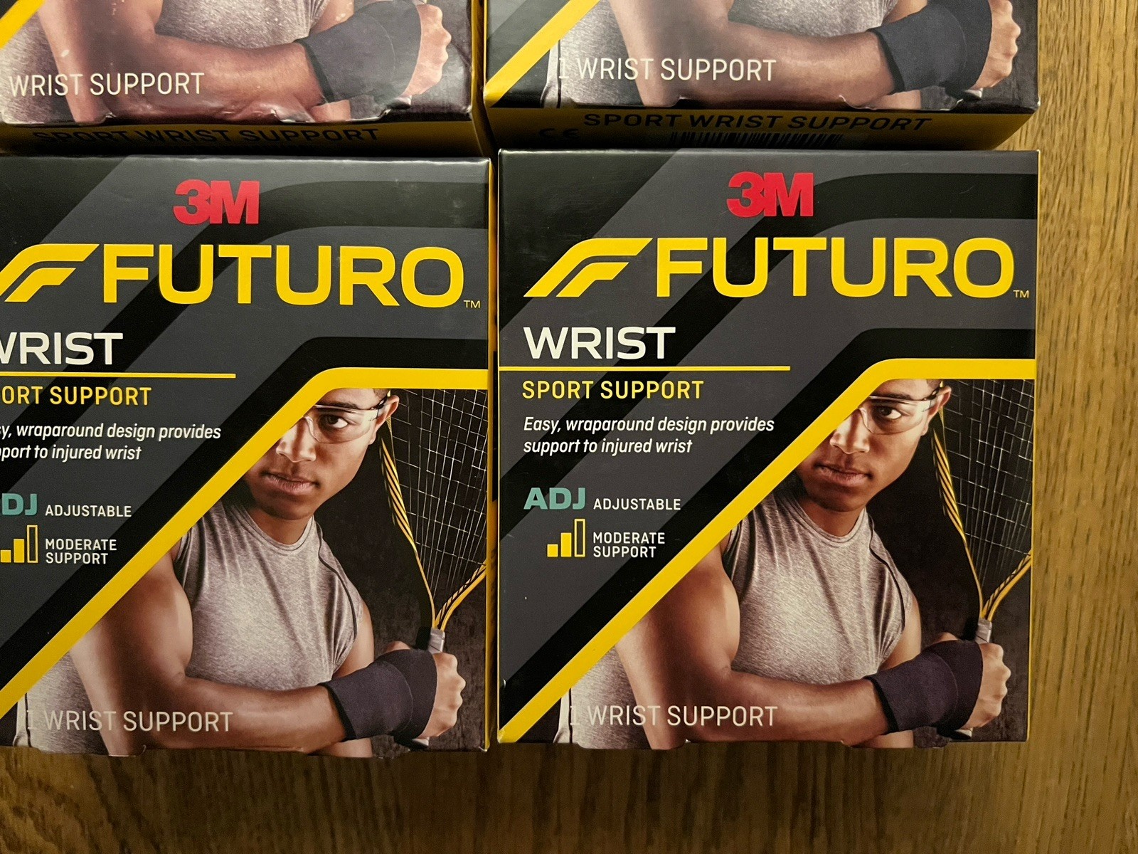 Pack of 2 Futuro Sport Wrist Support Adjustable Moderate Support #09033