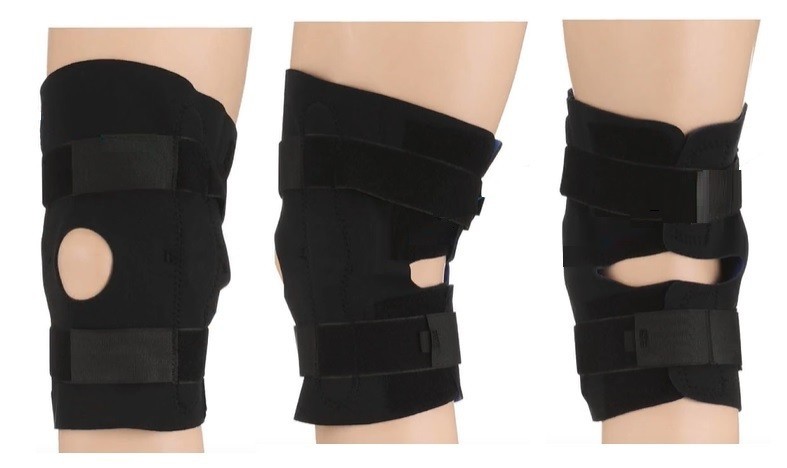McKesson Open Patella Popiteal Hinged Knee Brace Black X Large 23-25.5″ XL NIB