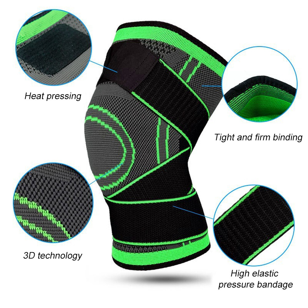 Knee Sleeves Compression Tendon Brace Support Sport Joint Injury Pain Arthritis