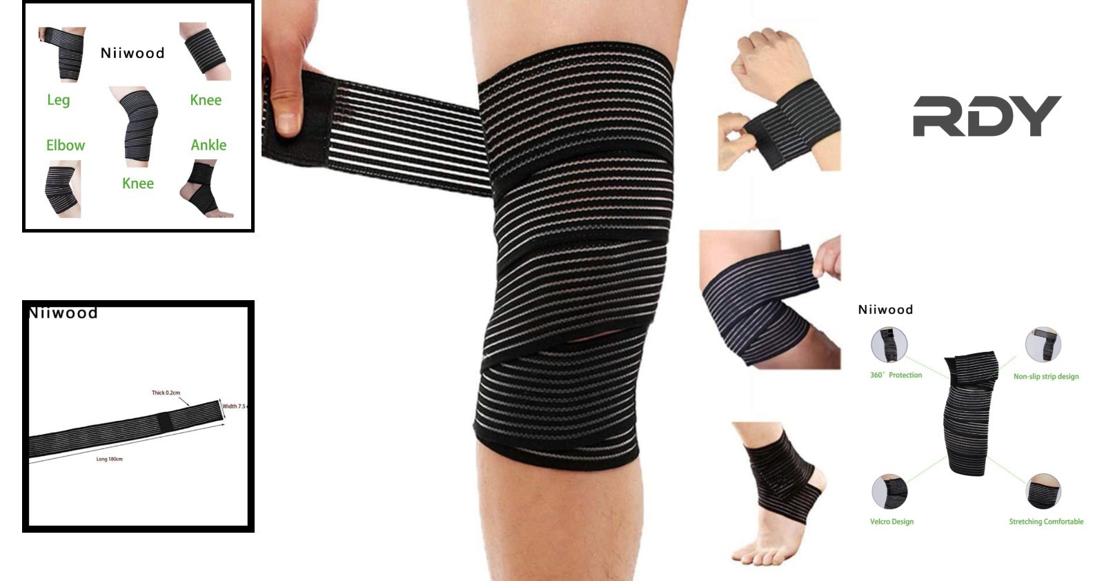 Multi-Functional Knee Wrap for Arthritis Treatment – Lightweight & Comfortable