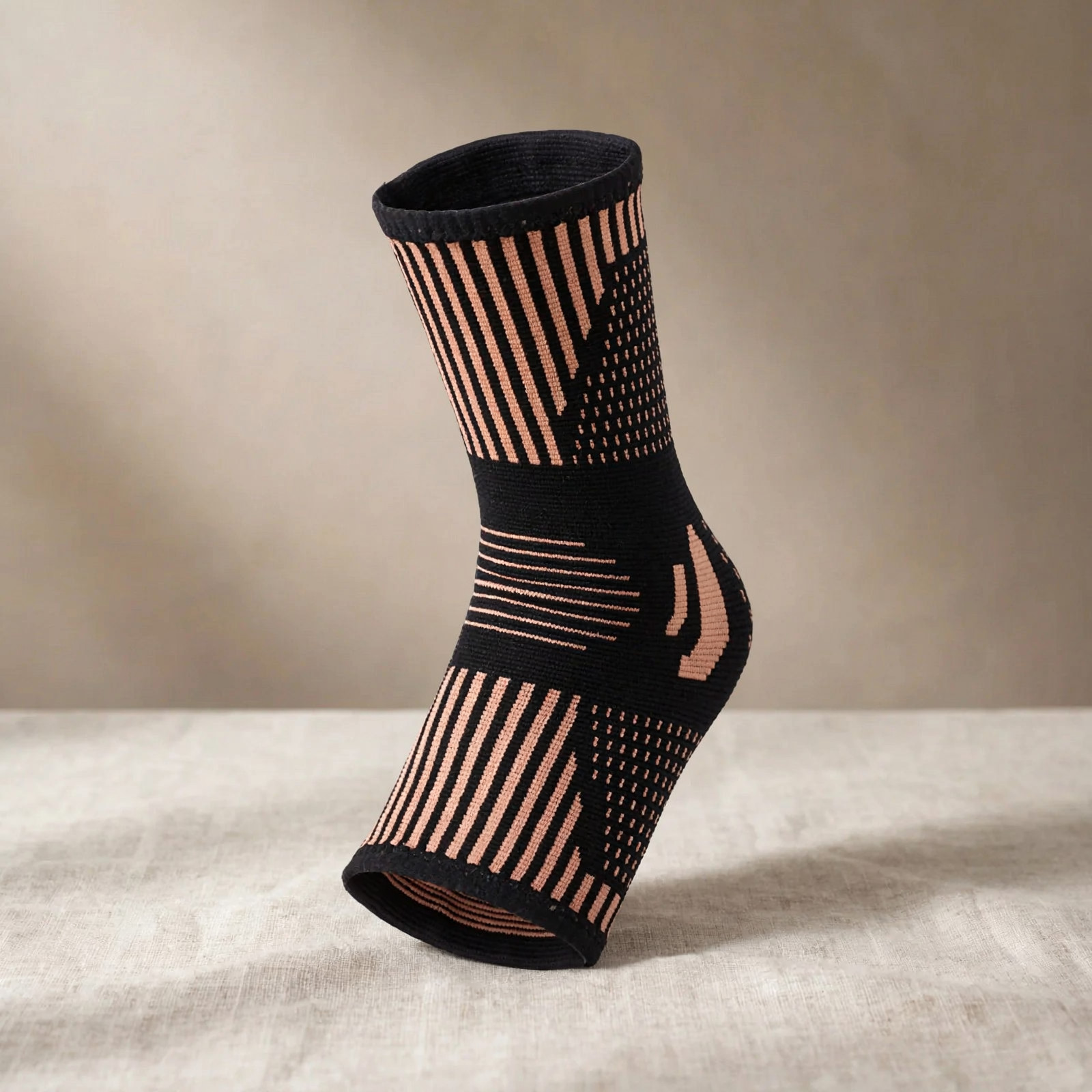 Copper Ankle Brace Compression Sleeve Support for Running Sports Sprain Pain