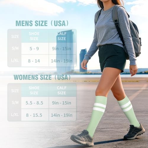 Copper Compression Socks for Small-Medium 11 Black/Green/White/Blue/Pink/Gray