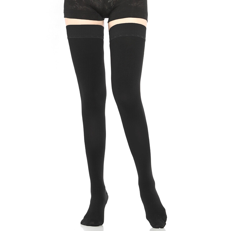 23-32 mmHg Thigh High Compression Stockings Men Women Medical Edema Travel Socks