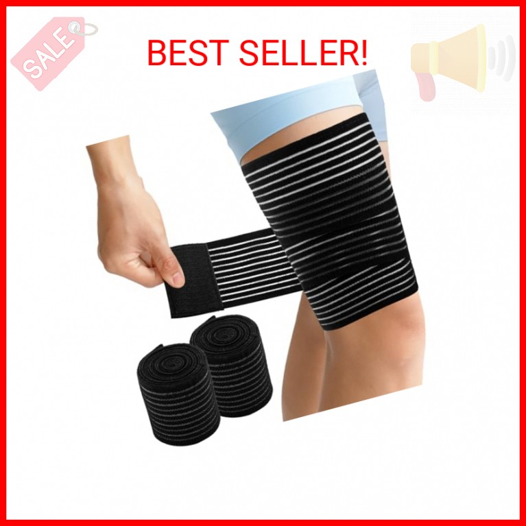 2 PCS Thigh Hamstring Compression Sleeve, Adjustable Thigh Compression Wraps for
