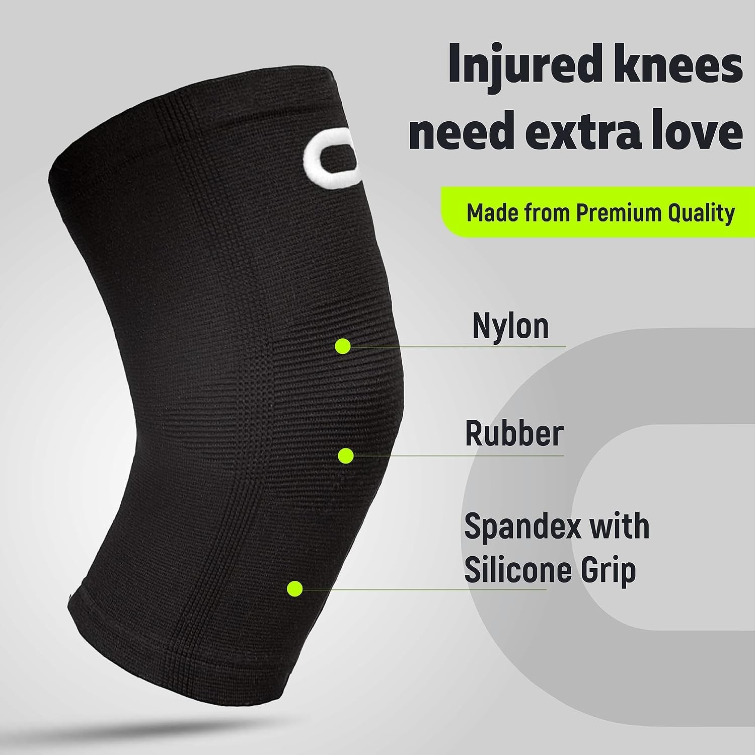 Lightweight Ergonomic Knee Brace Pair – Non-Slip Compression for Active Recovery