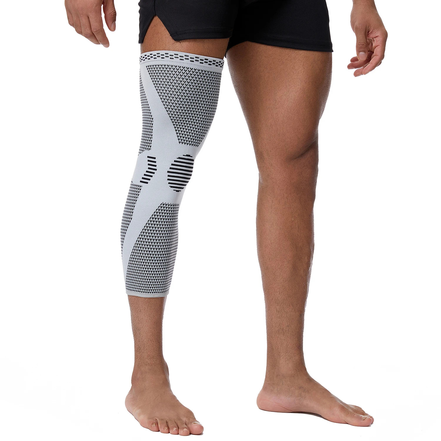 1 compression knee support sleeve for men and women, elastic breathable knee pad