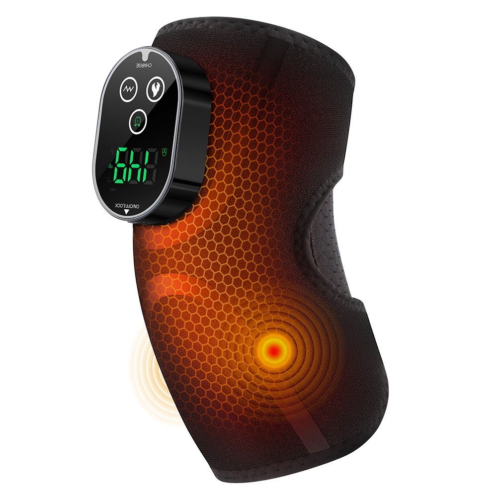 Cordless Heated Elbow Brace with Heat Vibration Massage,Relieve Joint Pain,Rech.