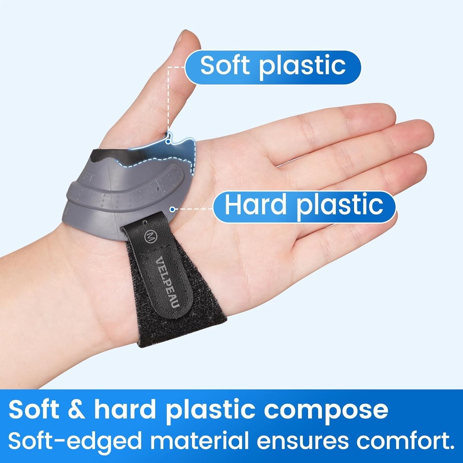 Lightweight CMC Thumb Stabilizer – Pain Relief for Arthritis, Left Hand, Medium