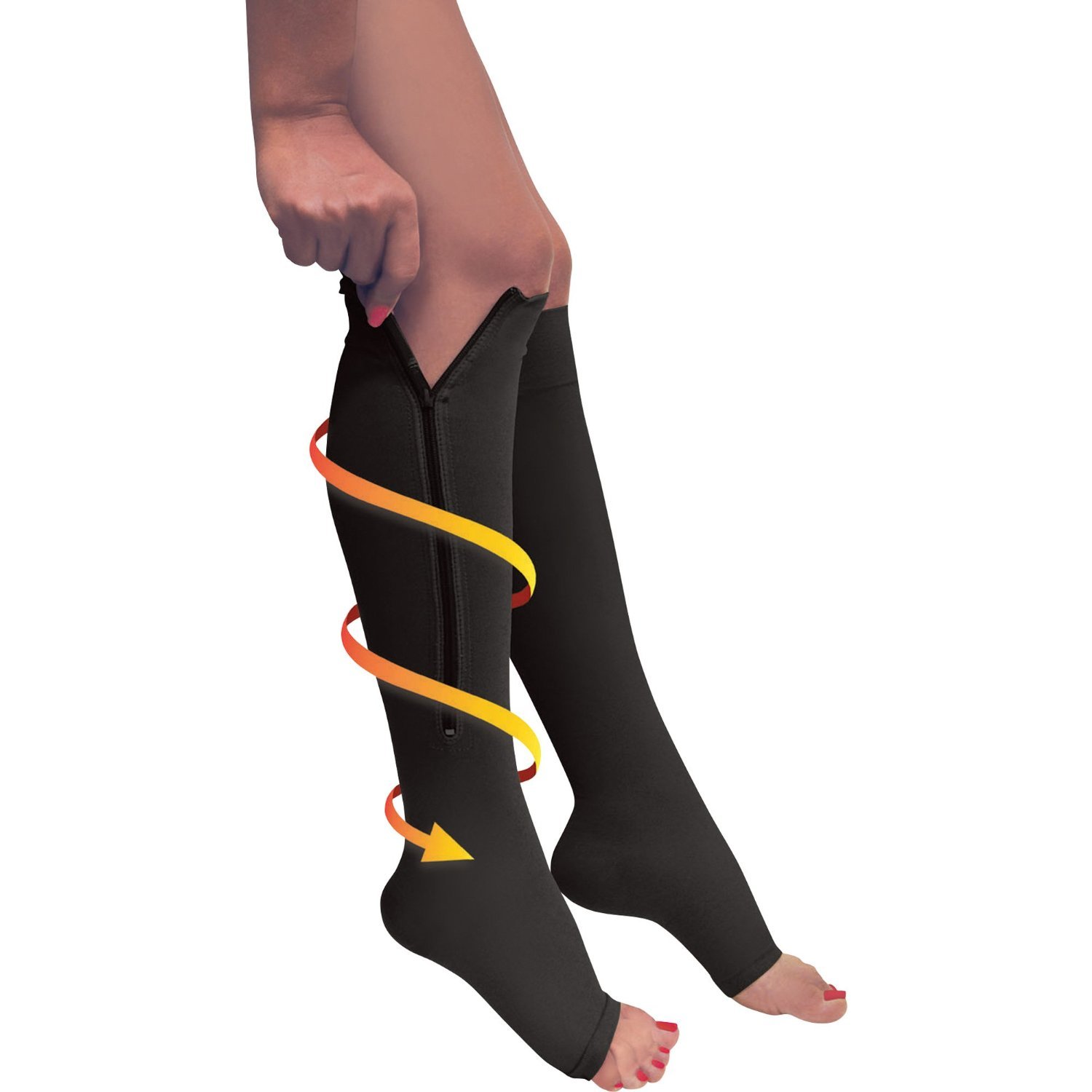 1/3Pairs Open Toe Toeless Compression Socks(20-30Mmhg) for Men and Women Support