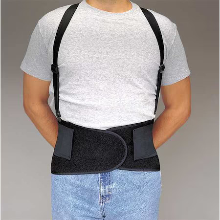 Allegro Industries 7176-01 Back Support, S, 26In To 32In, Black