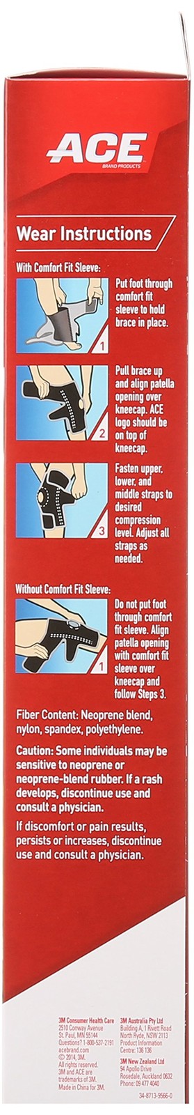ACE Adjustable Knee Brace with Dual Side Stabilizers, Helps support weak, inj…