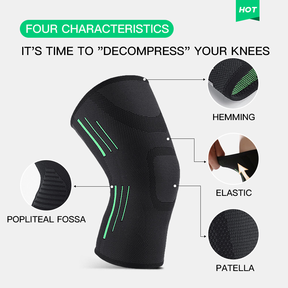 Professional Knee Brace Knee Elastic Compression Sleeve Support for Women & Men
