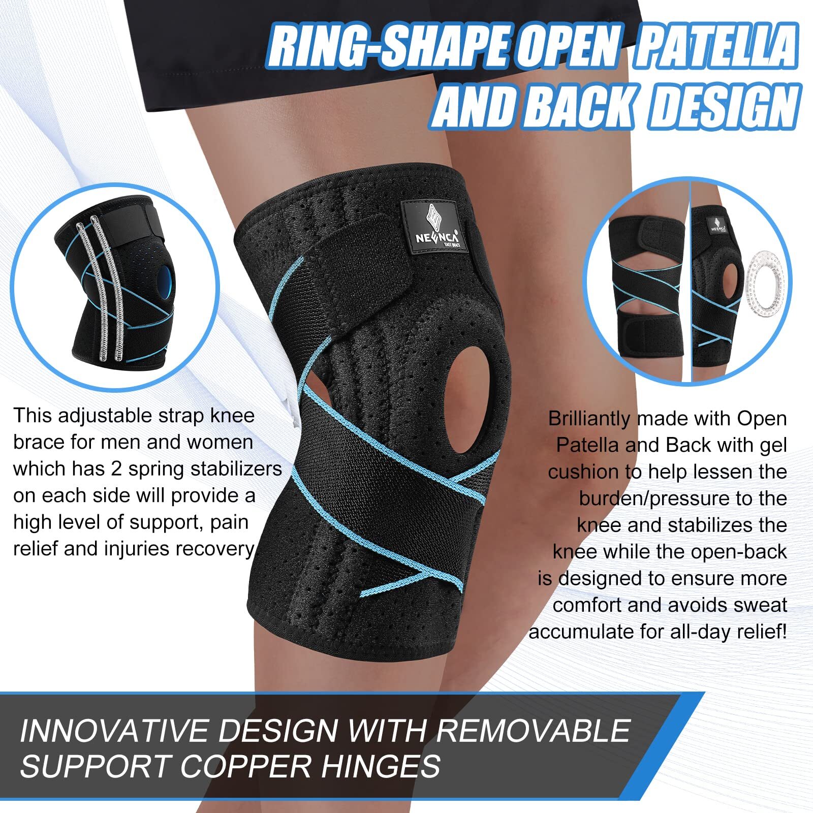 Rodilleras De Compresión Para Levantamiento De Pesas CrossFit Neoprene Gym
