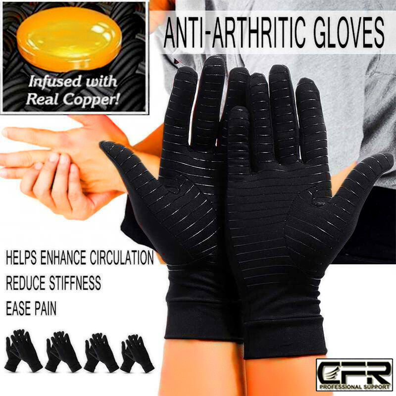 Copper Compression Gloves for Carpal Tunnel Arthritis Pain Therapeutic Brace NCW