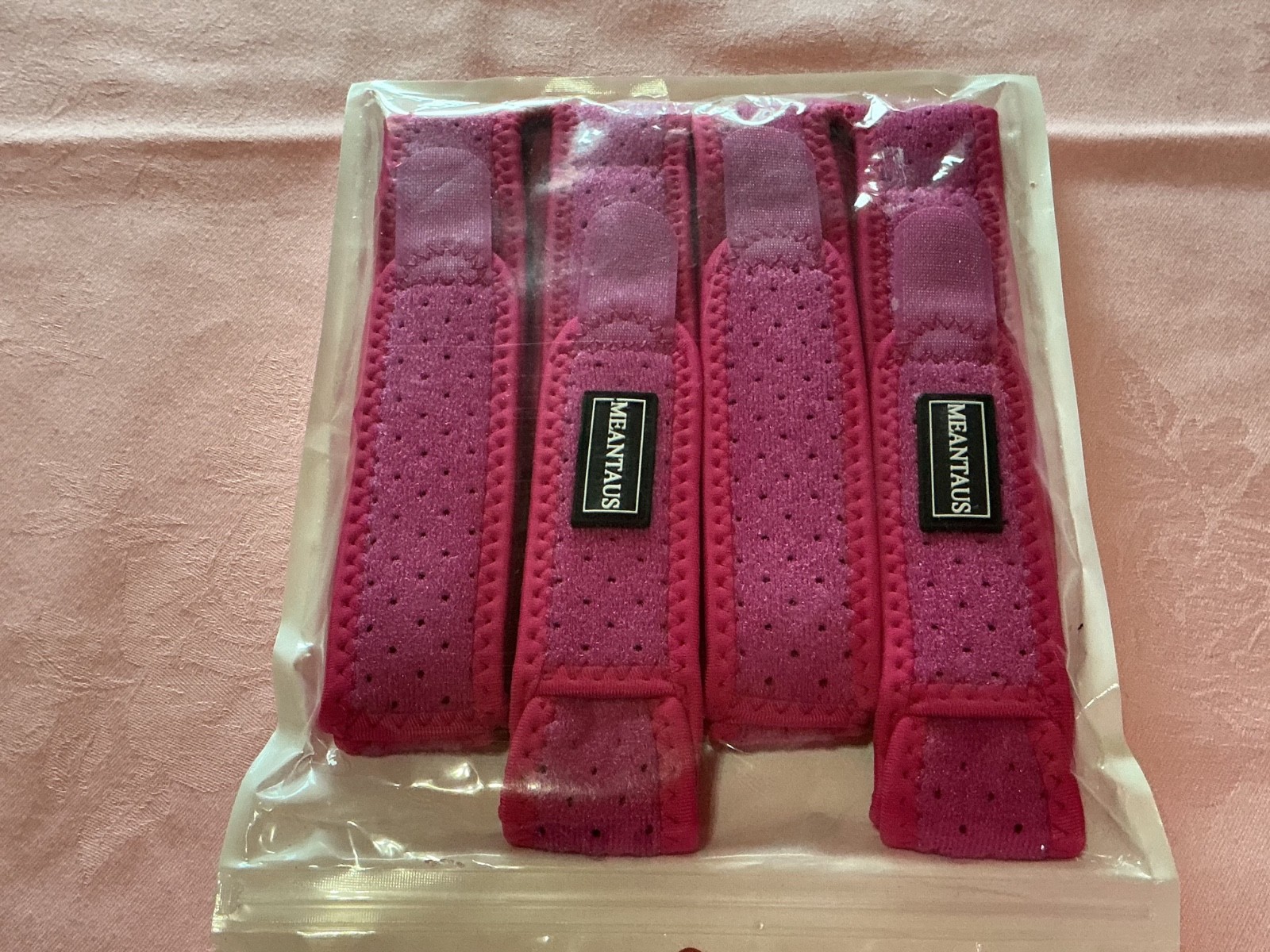 Meantaus pink knee strap new pink large size