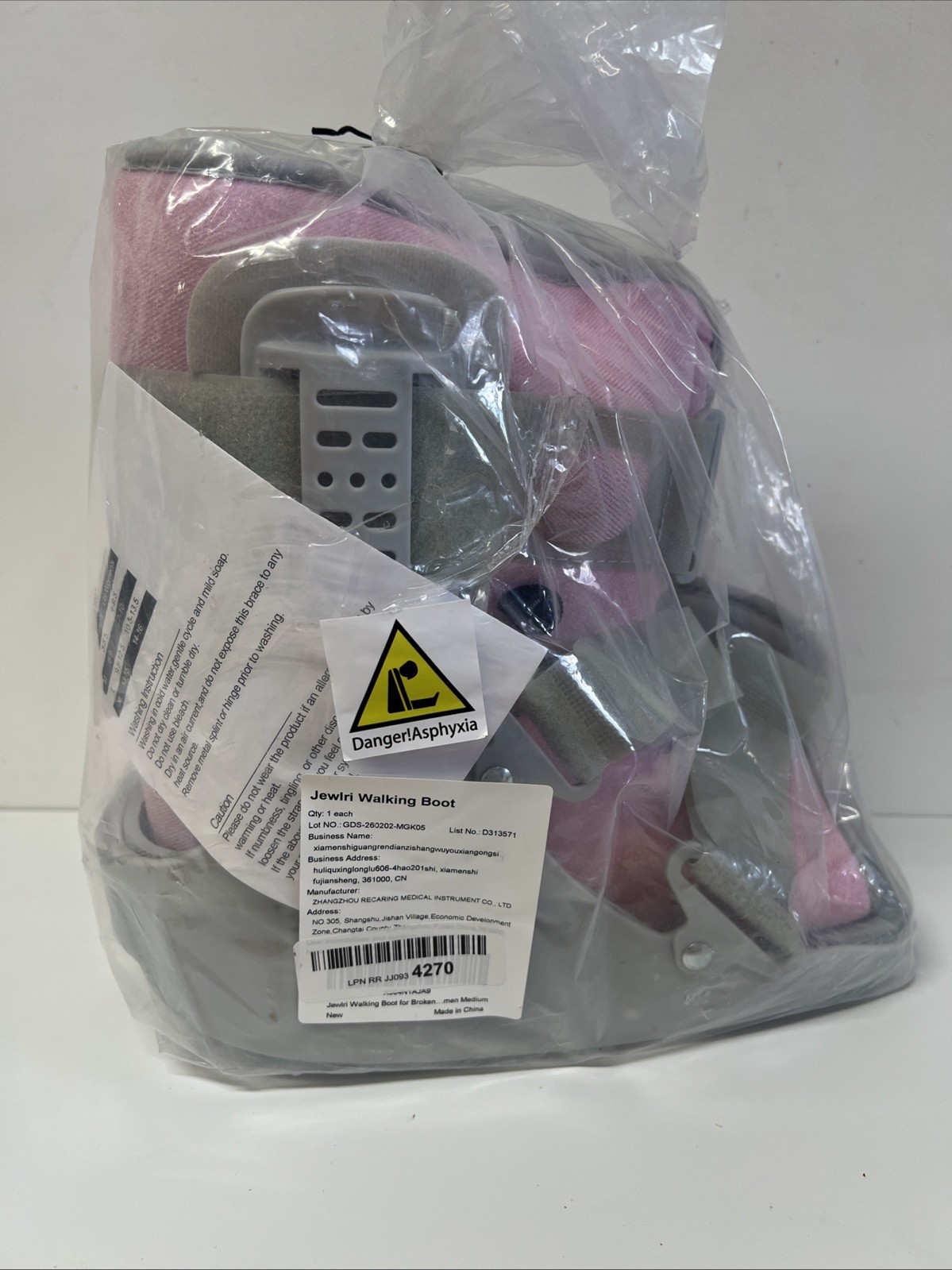Jewlri Walking Boot for Broken Foot, Air Cam Walker Boot for Foot Injury Adju..