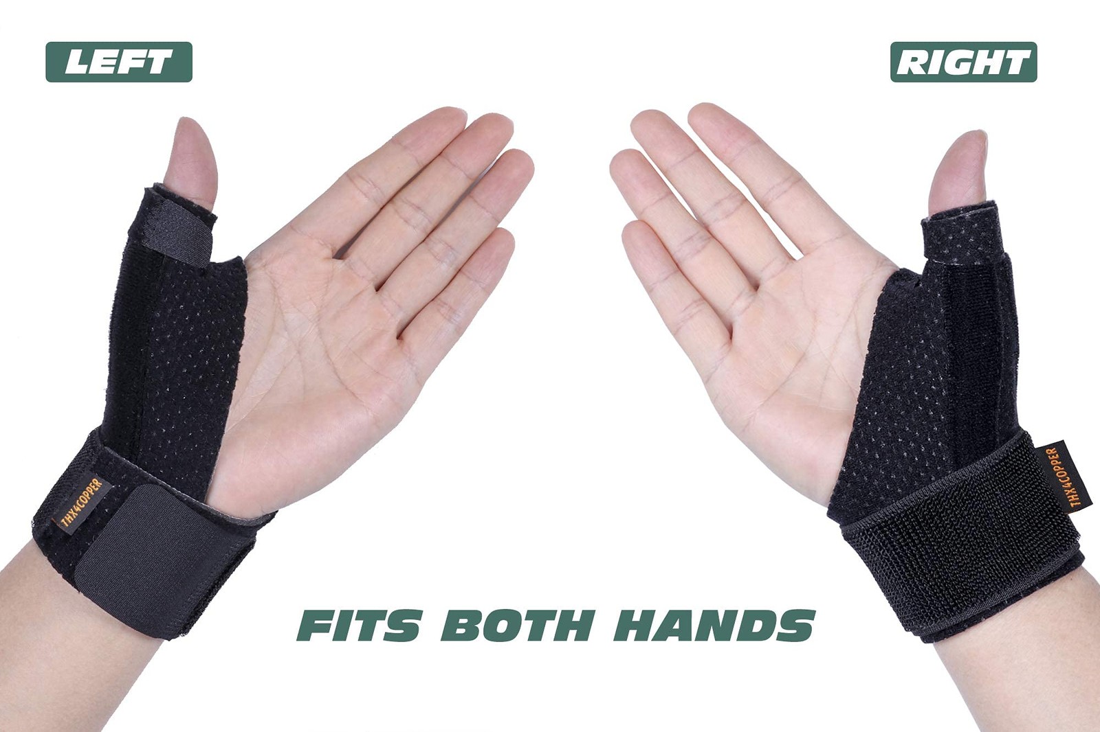 Reversible Thumb & Wrist Splint for Pain Relief, Arthritis, Carpal Tunnel LXL