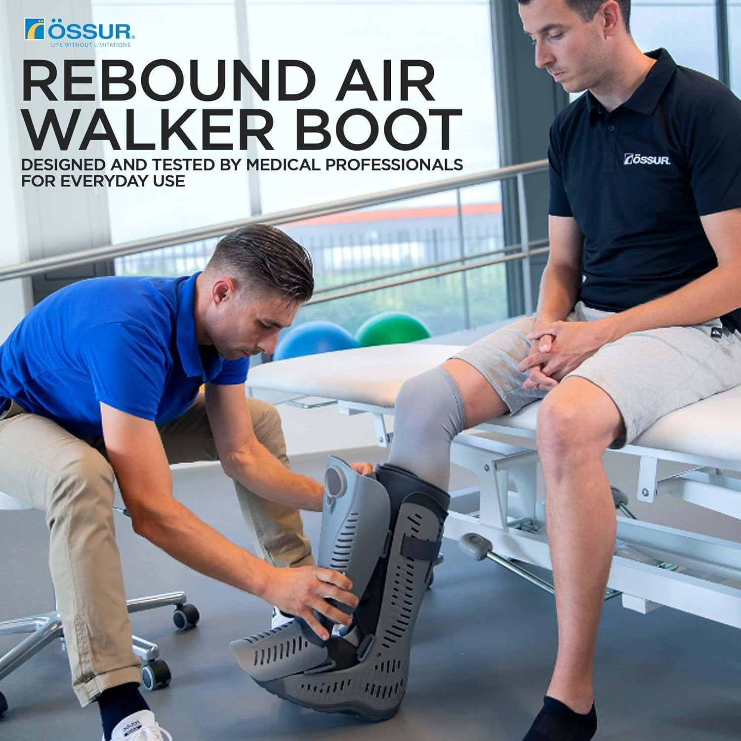 Rebound Air Walker Boot – Comfortable High Top with Compression & Rocker Bottom