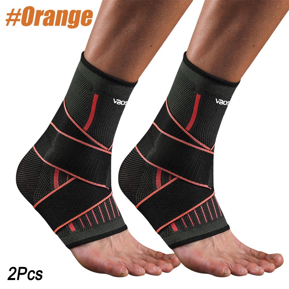Adjustable Ankle Brace Compression Sleeve Support Plantar Fasciitis Achilles