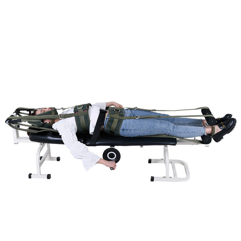 Cervical Spine Lumbar Traction Bed Back Pain Therapy Massage Stretching Table
