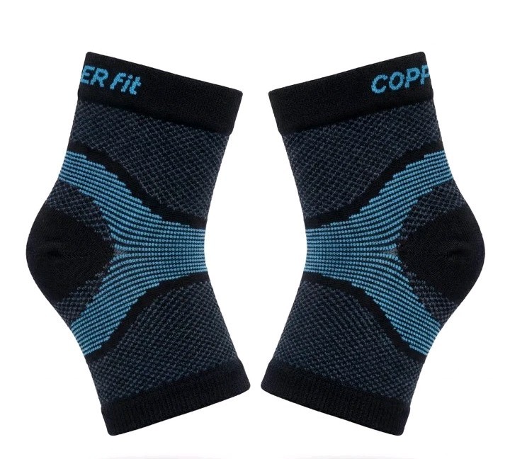 Copper Fit ICE Menthol Plantar Fascia Compression Foot Sleeve Arch Support L/XL